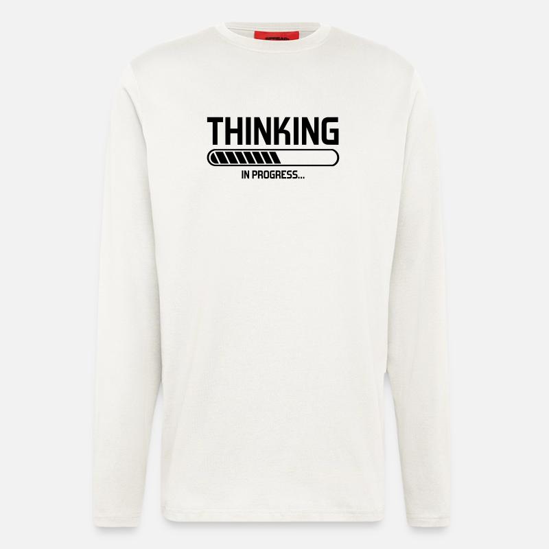 thinking - Langarmshirt - made by SPREAD  - OFF WHITE