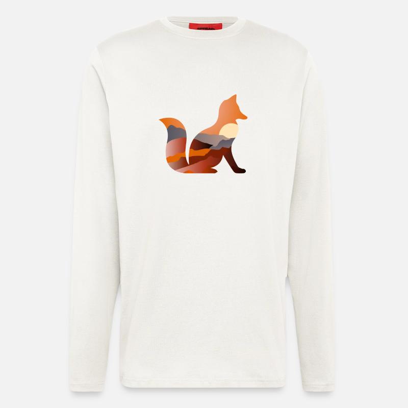 Fuchs - Langarmshirt - made by SPREAD  - OFF WHITE
