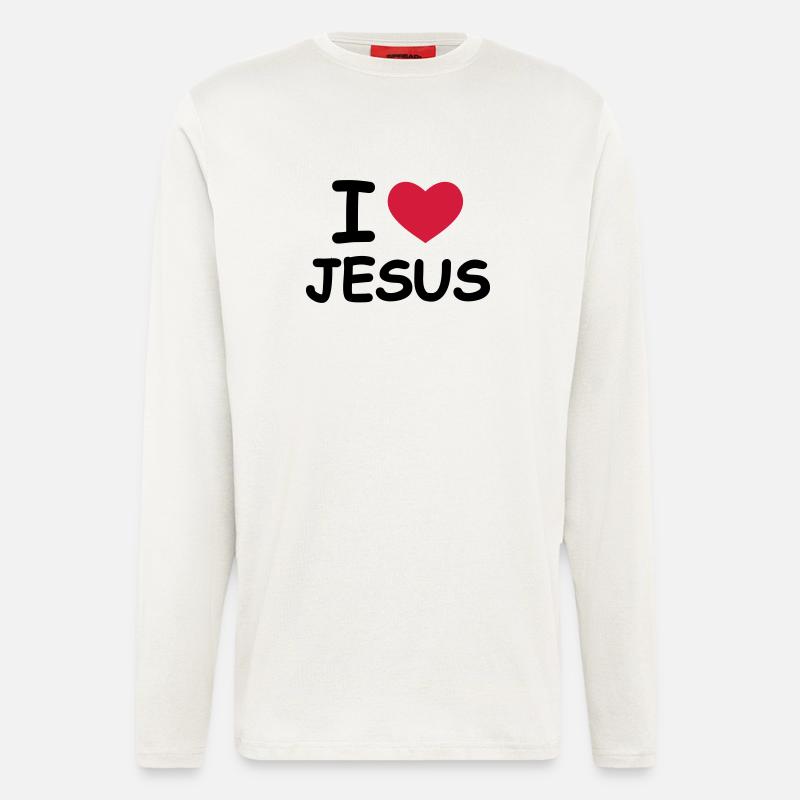 I Love Jesus - Longsleeve - made by SPREAD  - OFF WHITE