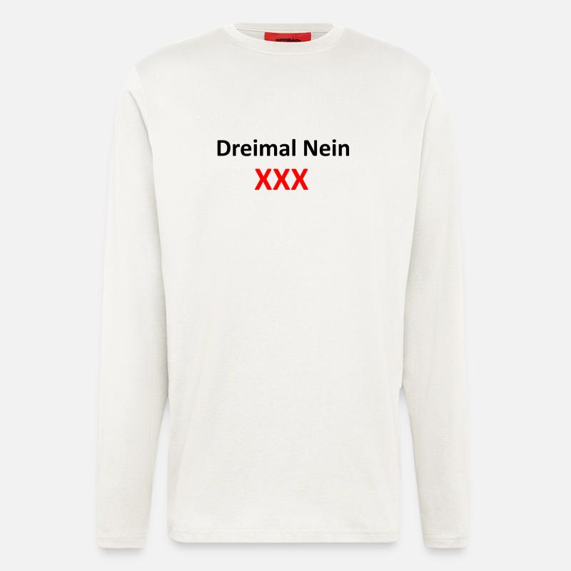 Dreimal Nein - Langarmshirt - made by SPREAD  - OFF WHITE