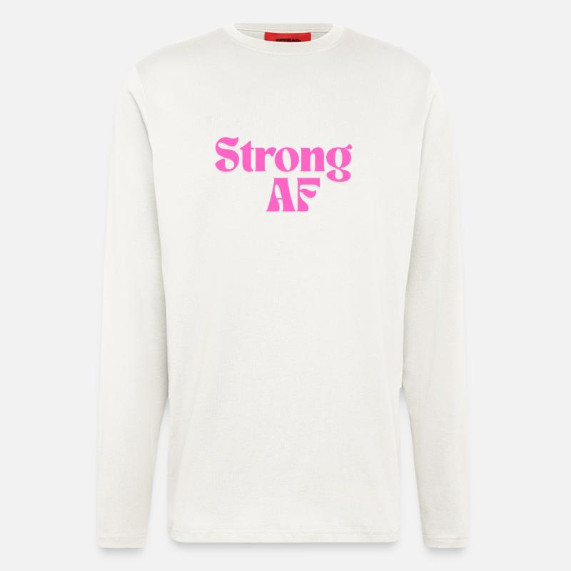 Starker AF - rosa Design - Langarmshirt - made by SPREAD  - OFF WHITE