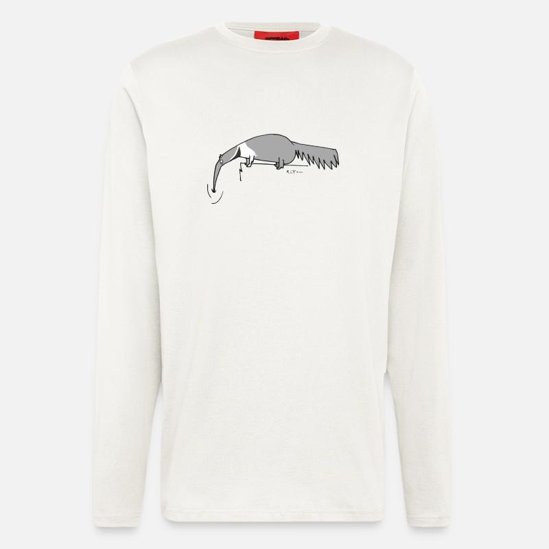 Ameisenbär - Langarmshirt - made by SPREAD  - OFF WHITE