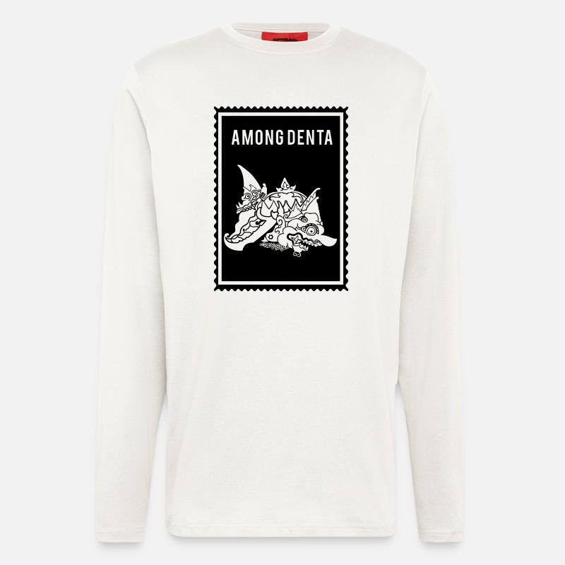 Among Denta- Wayang - Langarmshirt - made by SPREAD  - OFF WHITE