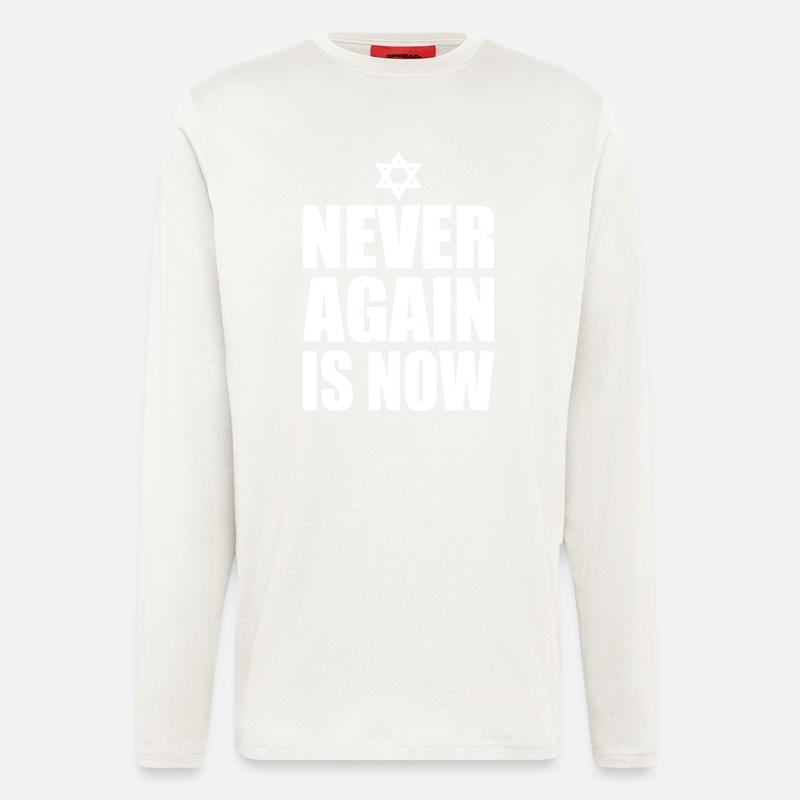Never again is now - Longsleeve - made by SPREAD - OFF WHITE