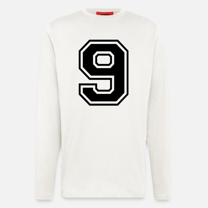 Nummer 9 - Langarmshirt - made by SPREAD  - OFF WHITE