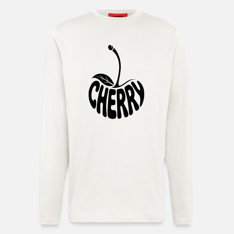 Cherry - Cool Fruit Logo - Longsleeve - made by SPREAD  - OFF WHITE