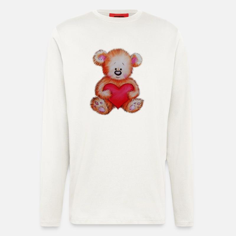 Herzbär - Langarmshirt - made by SPREAD - OFF WHITE