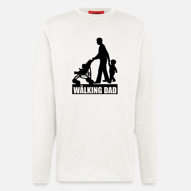 Walking Dad 2 - Langarmshirt - made by SPREAD  - OFF WHITE