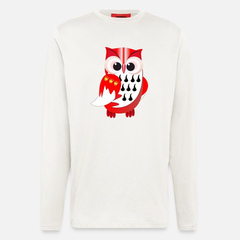 Eule auf Kölsch - Langarmshirt - made by SPREAD  - OFF WHITE