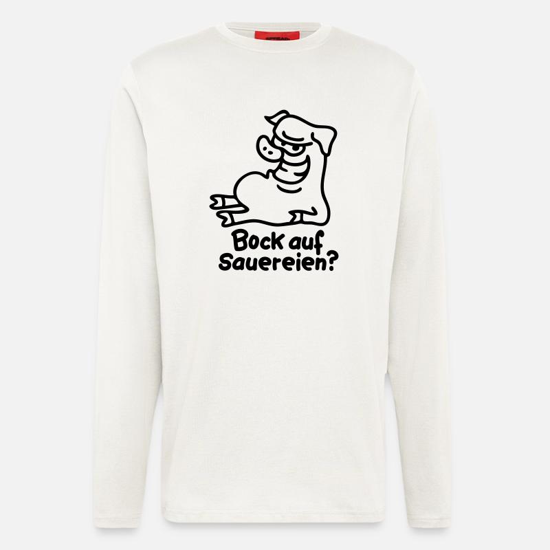 Bock on smut - line - Longsleeve - made by SPREAD  - OFF WHITE