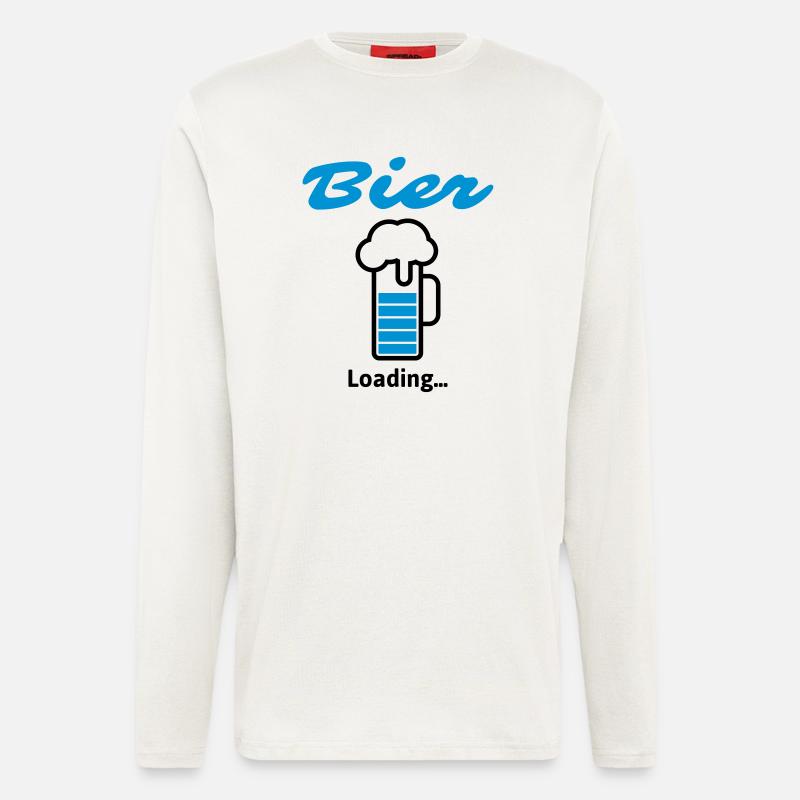 Bier Loading... - Langarmshirt - made by SPREAD  - OFF WHITE