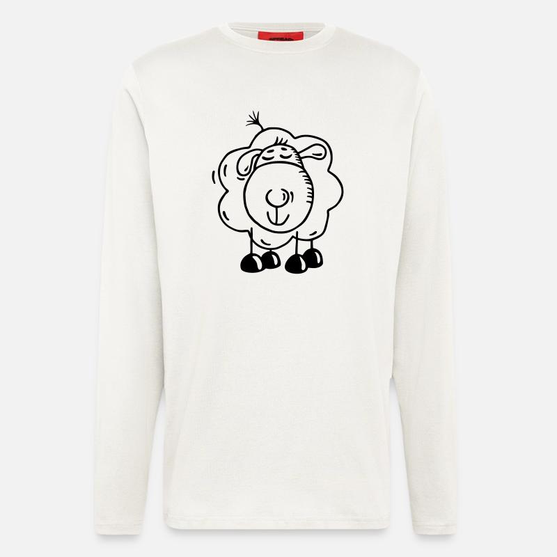 Träumendes Schaf - Langarmshirt - made by SPREAD  - OFF WHITE