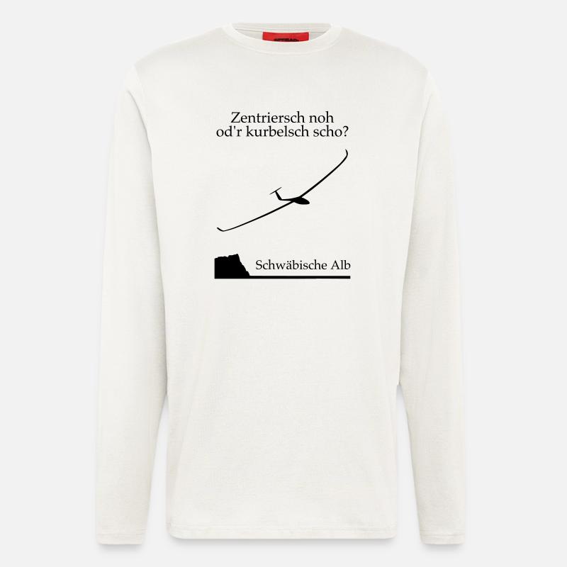 Zentrierst Du noch - Langarmshirt - made by SPREAD  - OFF WHITE