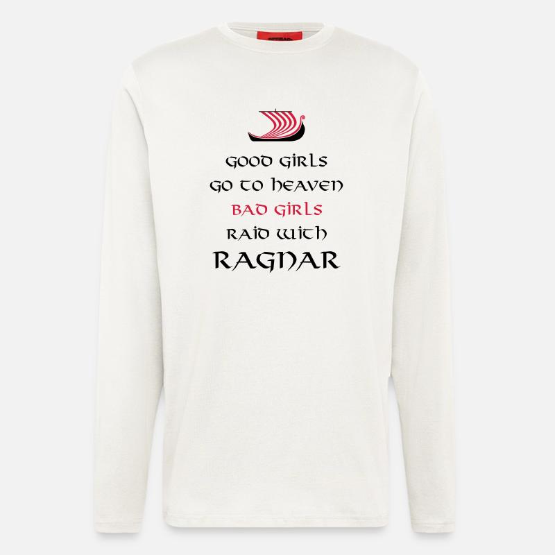 Bad Girls Raid With Ragnar - Langarmshirt - made by SPREAD  - OFF WHITE