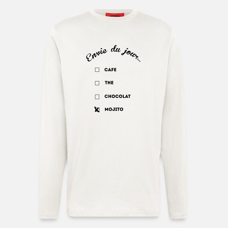 mojito addict thé café - Langarmshirt - made by SPREAD  - OFF WHITE