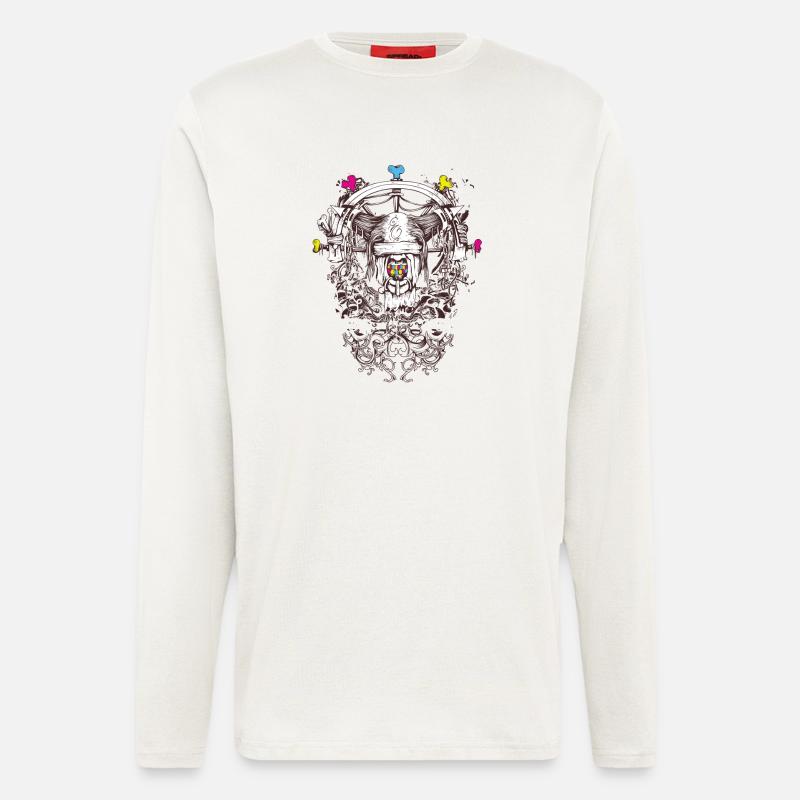 Abstract art - mythical creature - Longsleeve - made by SPREAD  - OFF WHITE
