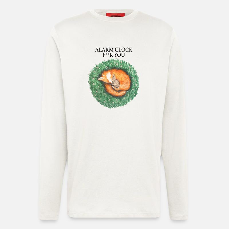Fox and rabbit sleep peacefully - Longsleeve - made by SPREAD  - OFF WHITE