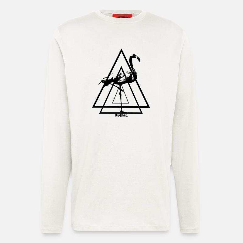 Flamingo. - Langarmshirt - made by SPREAD  - OFF WHITE