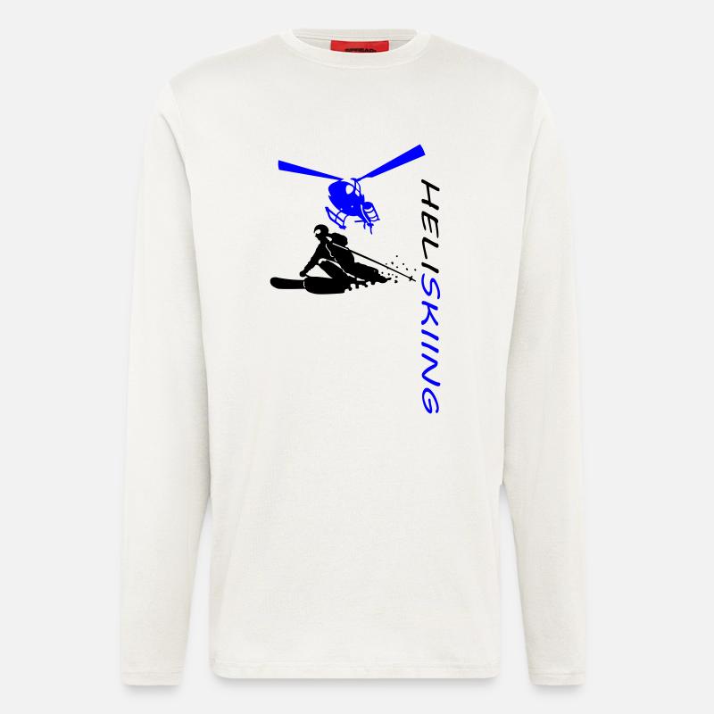 Heliskiing - Langarmshirt - made by SPREAD  - OFF WHITE