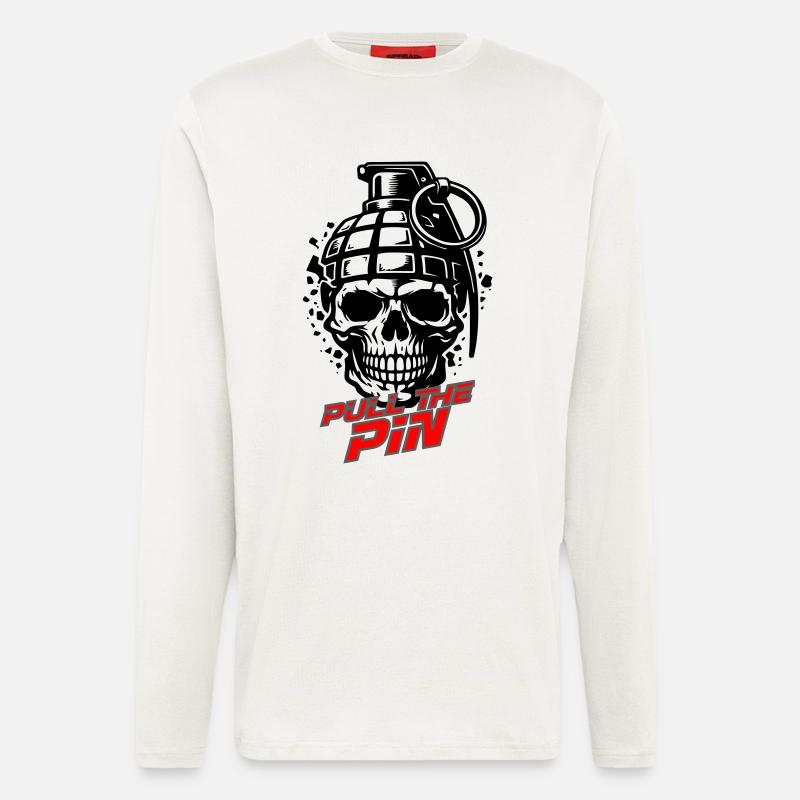 Pull The Pin - Langarmshirt - made by SPREAD  - OFF WHITE