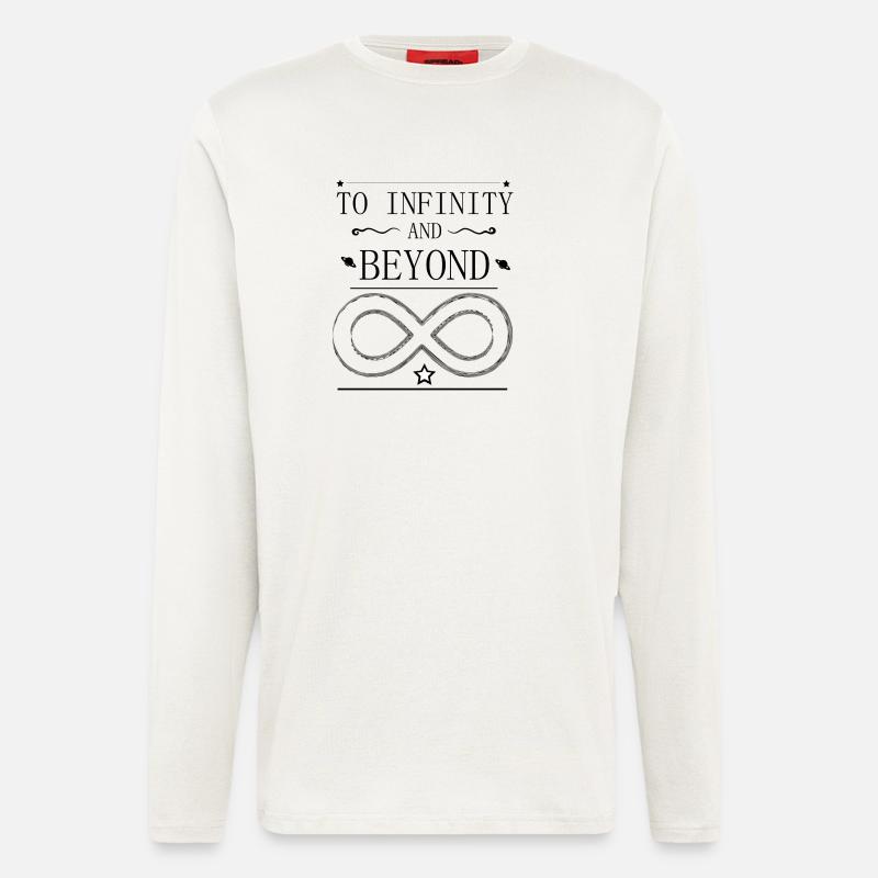to infinity and beyond - Langarmshirt - made by SPREAD  - OFF WHITE