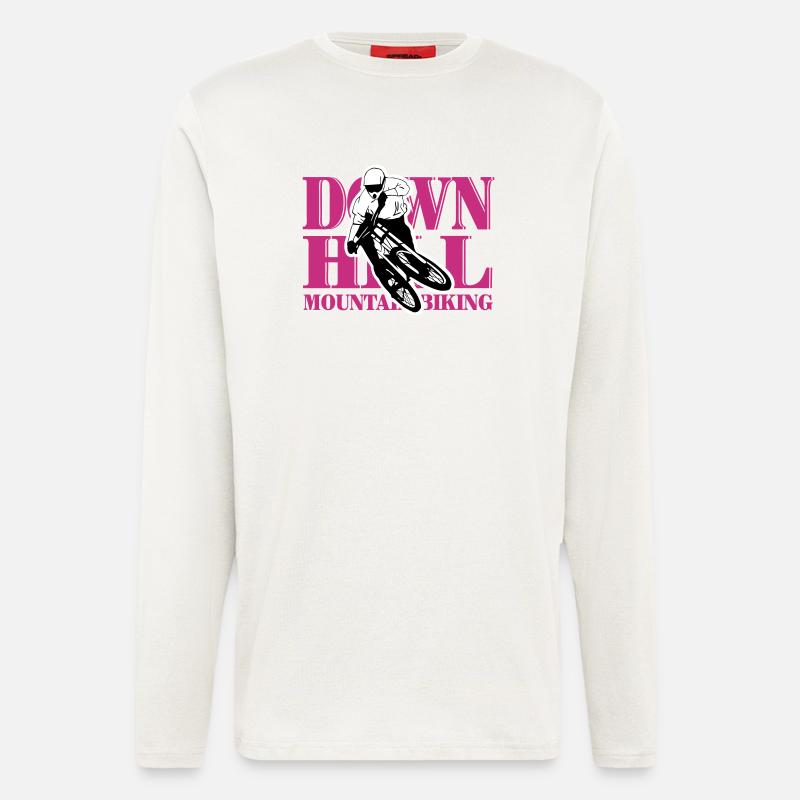 Downhill - Mountainbiking - Langarmshirt - made by SPREAD - OFF WHITE