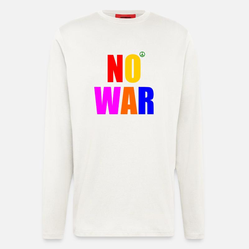 No war - Langarmshirt - made by SPREAD  - OFF WHITE