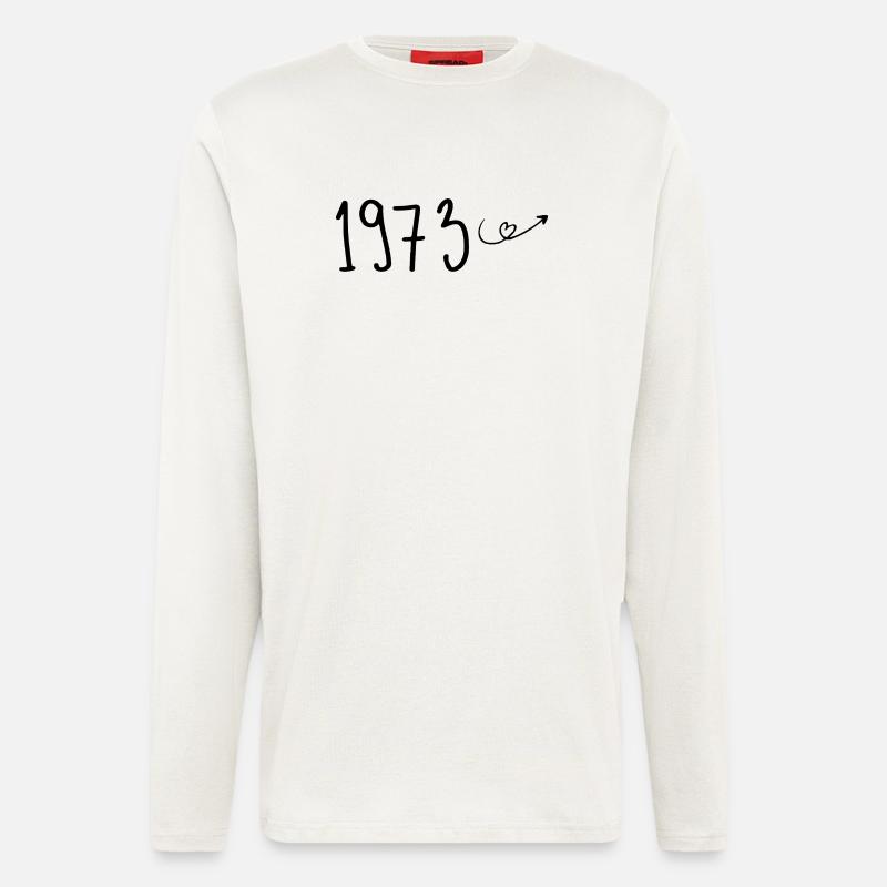 1973 Jubiläum 1973 Retro 1973 - Langarmshirt - made by SPREAD  - OFF WHITE