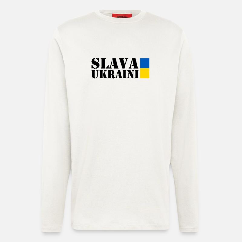 Slava ukraini - Longsleeve - made by SPREAD  - OFF WHITE