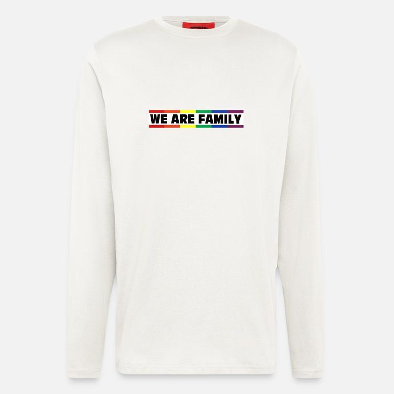 We are Family - Rainbow&Pride - Langarmshirt - made by SPREAD  - OFF WHITE
