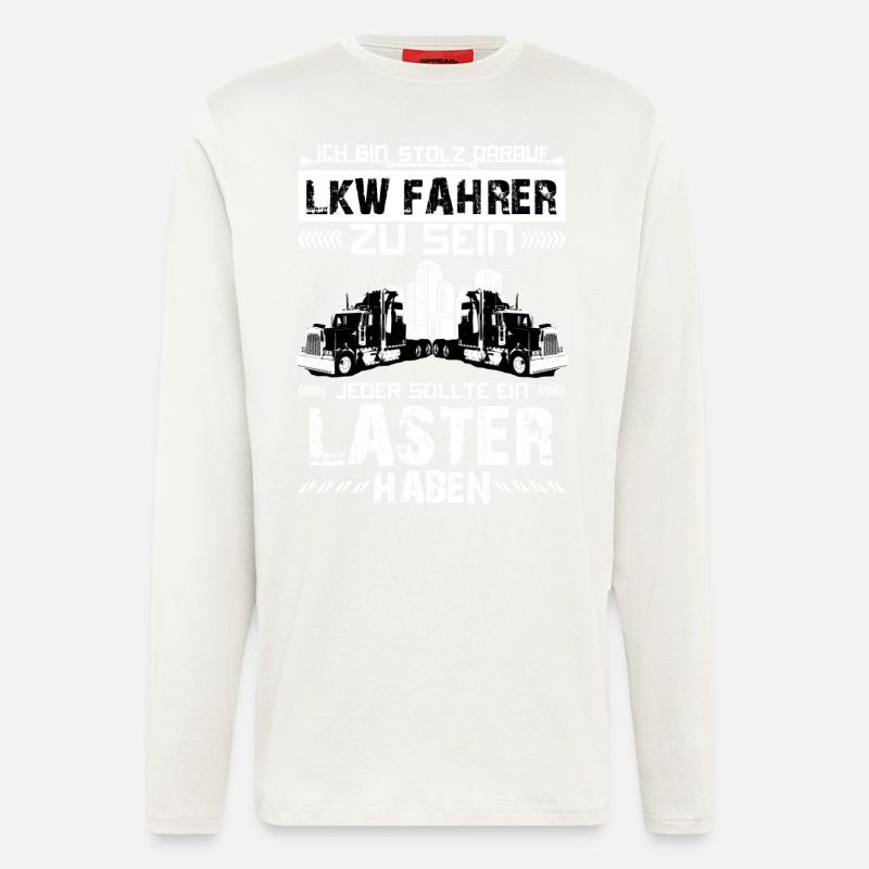 Trucker 04 - Langarmshirt - made by SPREAD  - OFF WHITE