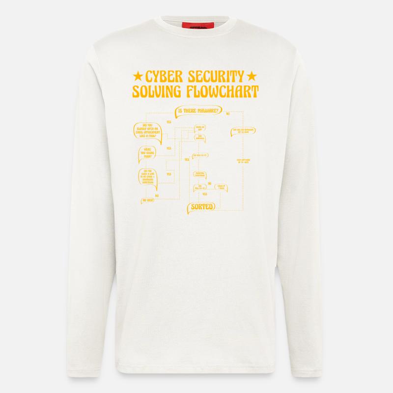 Cyber Security Solving Flowchart - Longsleeve - made by SPREAD  - OFF WHITE
