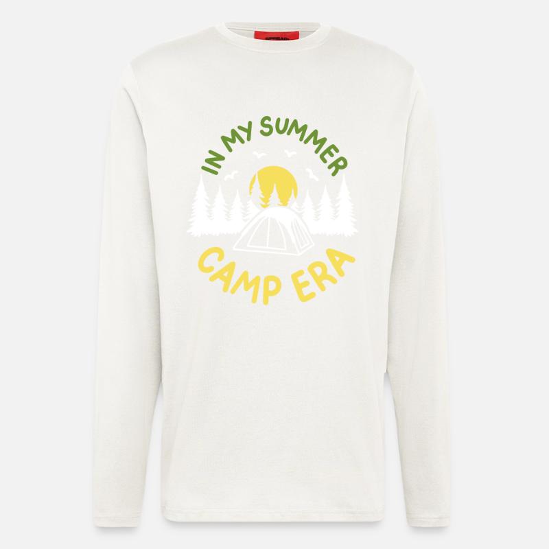 Camping Sommerlager Camper - Langarmshirt - made by SPREAD  - OFF WHITE