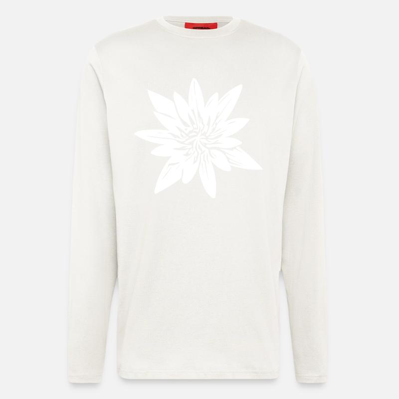 Blume - Langarmshirt - made by SPREAD - OFF WHITE