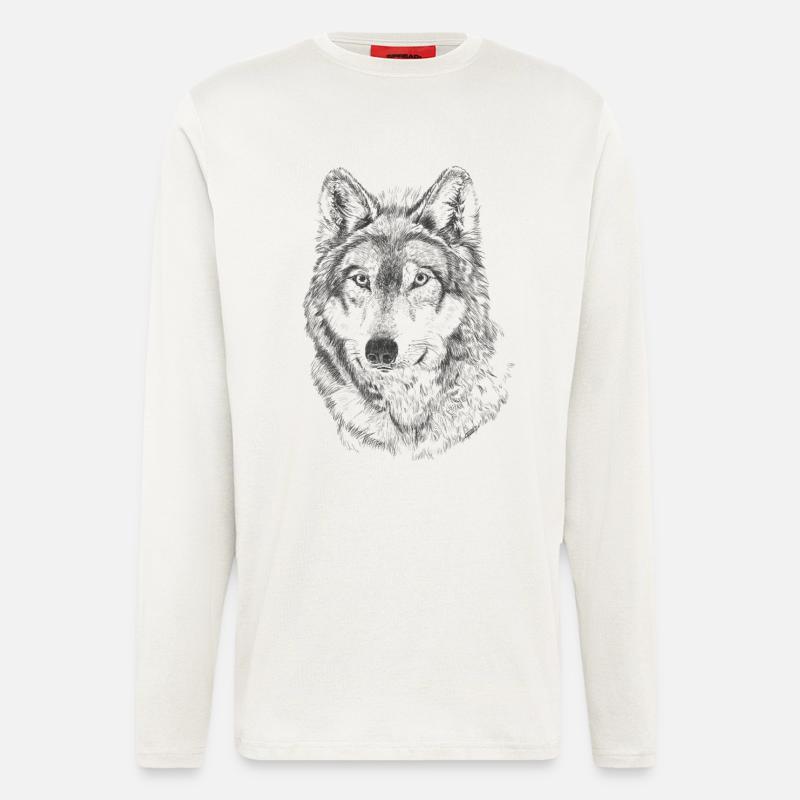Wolf - Longsleeve - made by SPREAD  - OFF WHITE