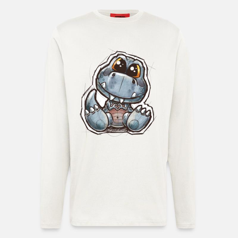 ptitdino - Langarmshirt - made by SPREAD  - OFF WHITE