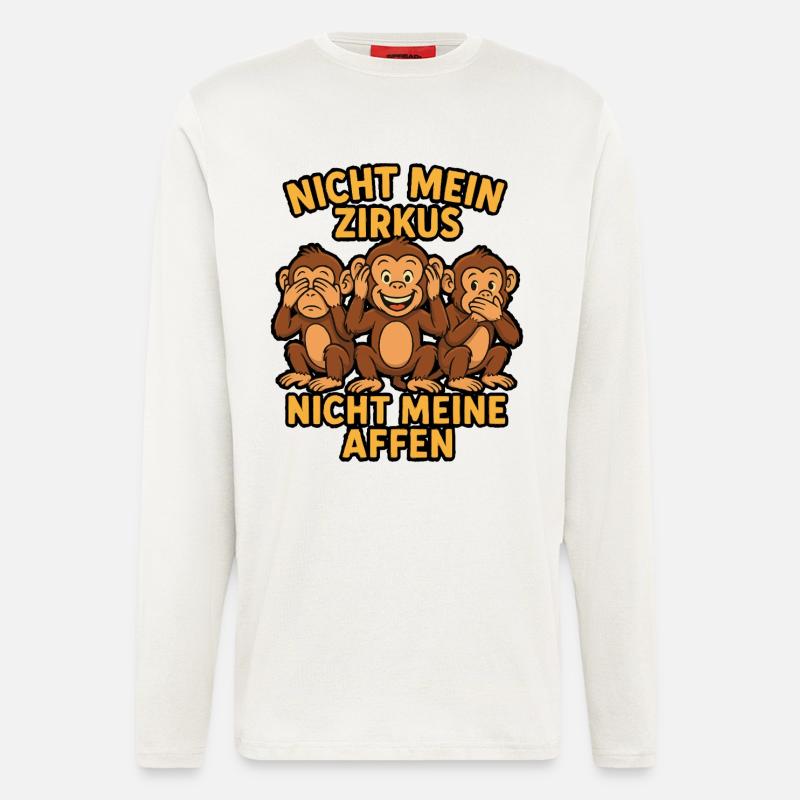 Not my circus, not my monkeys - Longsleeve - made by SPREAD - OFF WHITE