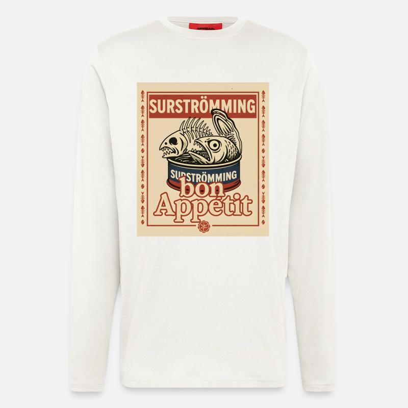 Surströmming Mutprobe Challenge - Langarmshirt - made by SPREAD  - OFF WHITE