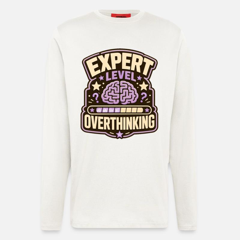 Expert Level Overthinking - Longsleeve - made by SPREAD  - OFF WHITE