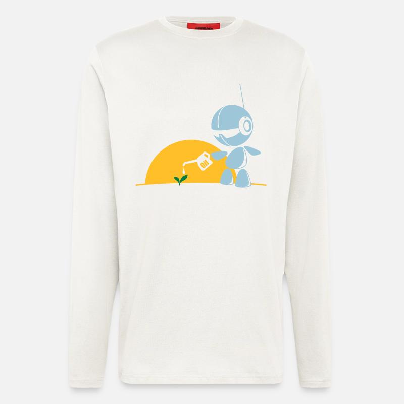 robot flower - Longsleeve - made by SPREAD  - OFF WHITE
