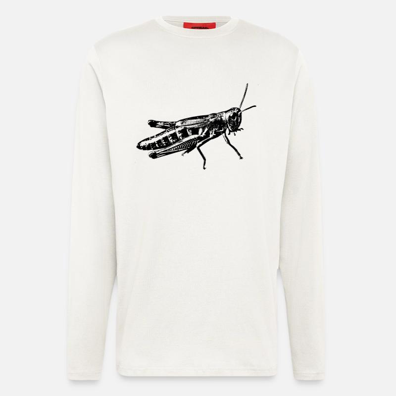 grasshopper graphic - Longsleeve - made by SPREAD  - OFF WHITE