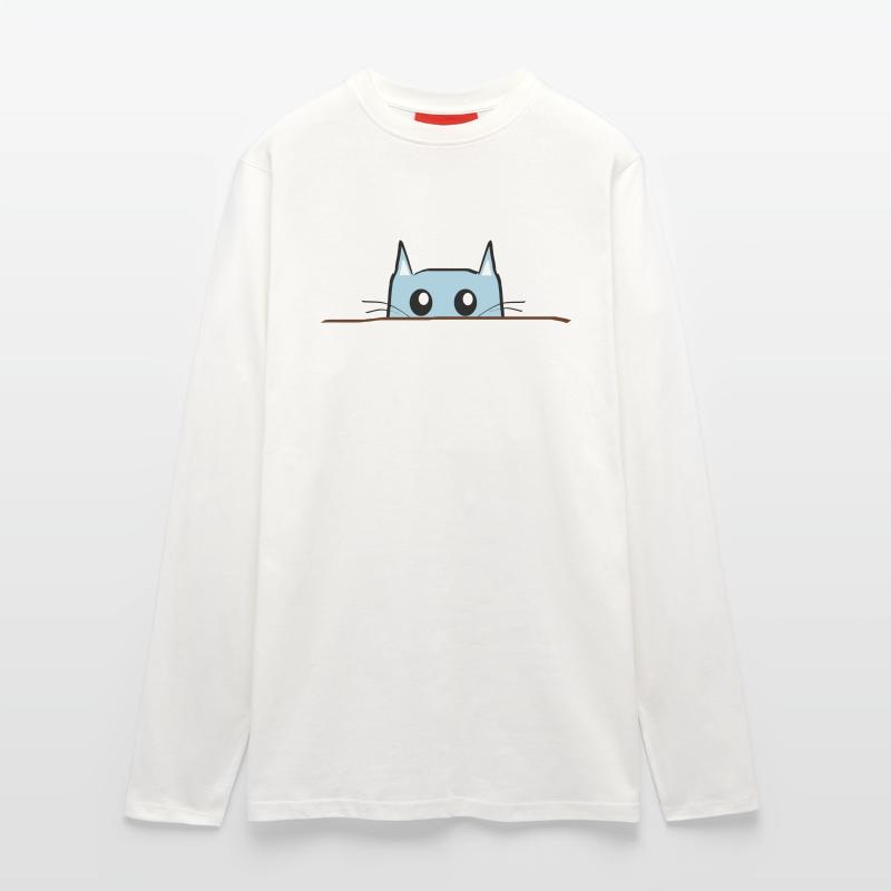 Katze Comic Tisch Langarmshirt - made by SPREAD 