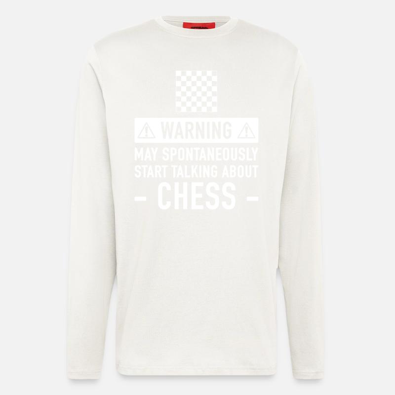 Lustige Schach-Geschenk-Idee - Langarmshirt - made by SPREAD  - OFF WHITE