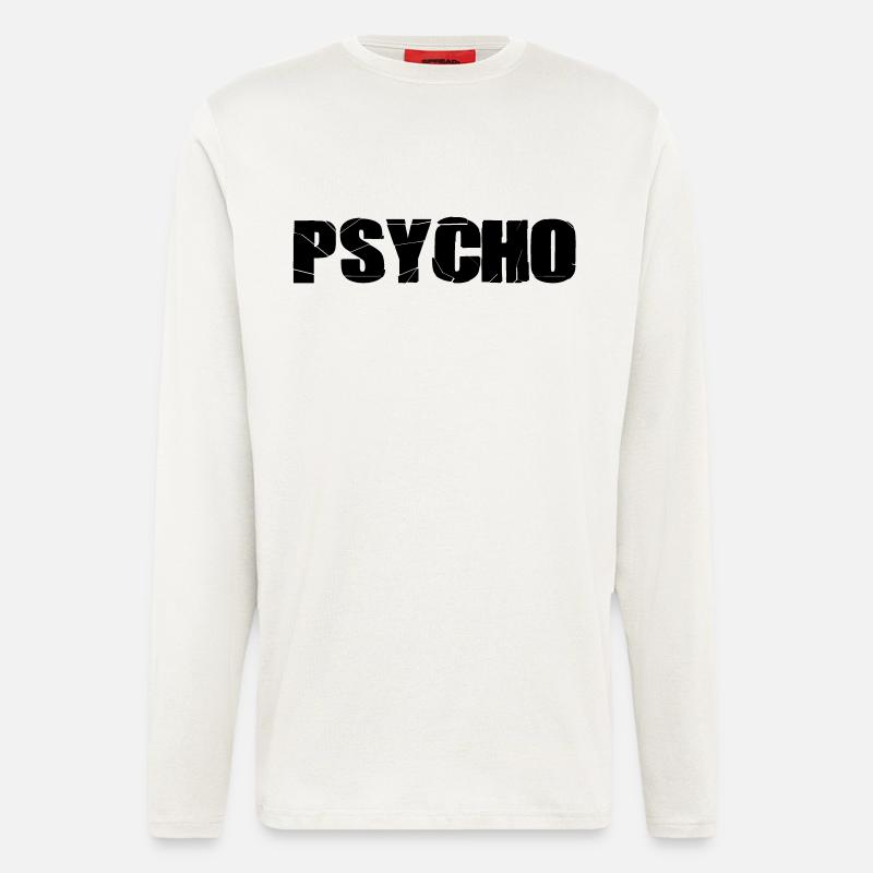 PSYCHO - Longsleeve - made by SPREAD  - OFF WHITE