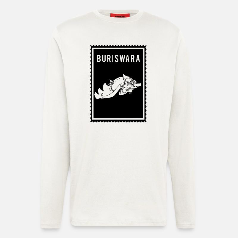 Buriswara - Wayang - Langarmshirt - made by SPREAD  - OFF WHITE