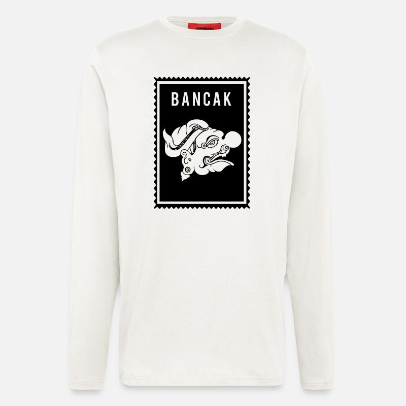 Bancak - Wayang - Langarmshirt - made by SPREAD  - OFF WHITE