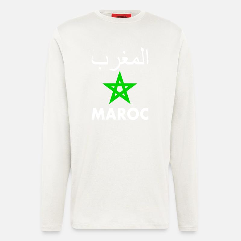 Marokko - Langarmshirt - made by SPREAD - OFF WHITE