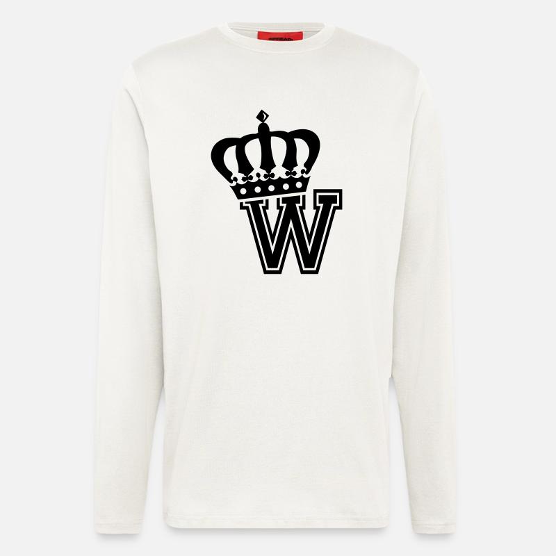 Buchstabe W - Langarmshirt - made by SPREAD  - OFF WHITE