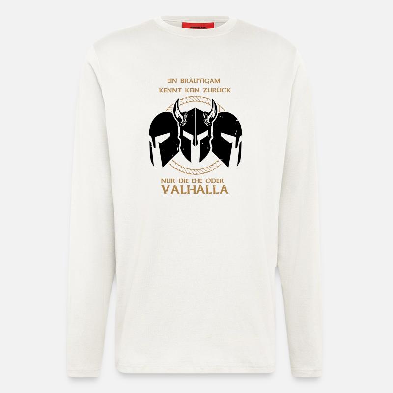 Valhalla Junggesellenabschied - Langarmshirt - made by SPREAD  - OFF WHITE