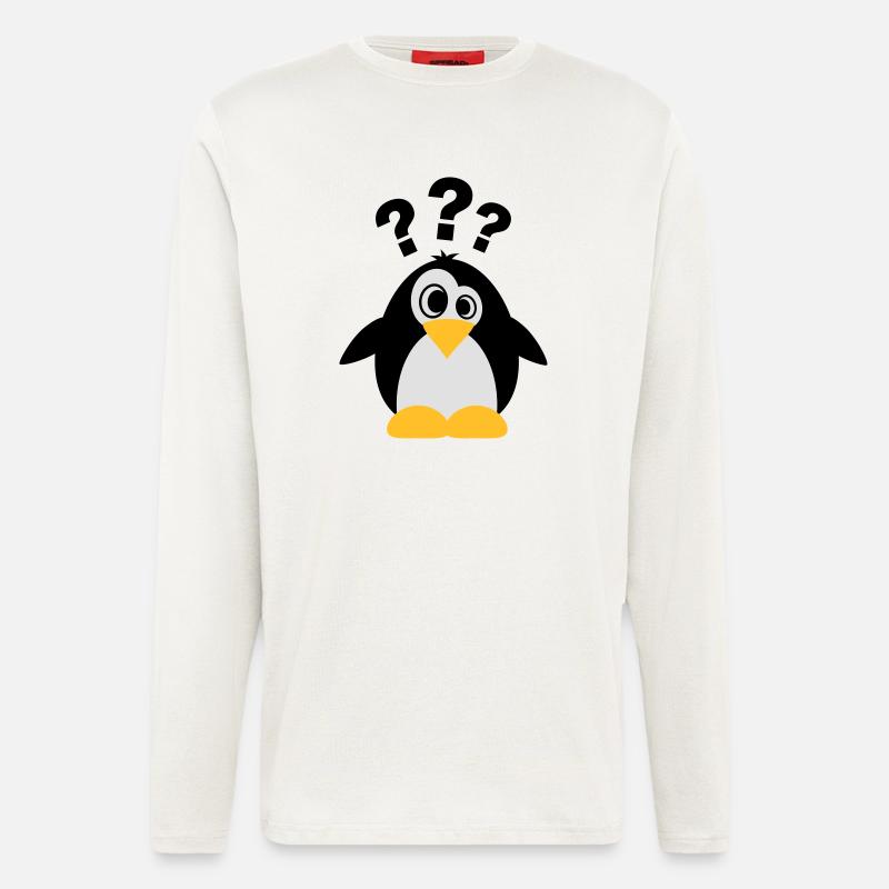 Dummer Pinguin - Langarmshirt - made by SPREAD  - OFF WHITE